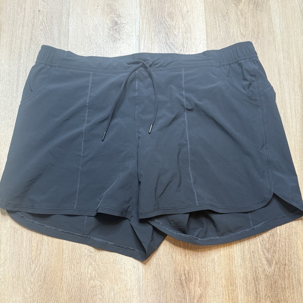 Lands' End Swim Shorts Trunks Womens 22W Black Elastic Waist Lined‎